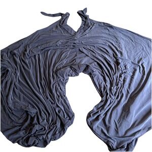 Free People Washed Black - Hot Shot Jumpsuit Sz S Boho Lagenlook Festival Beachy